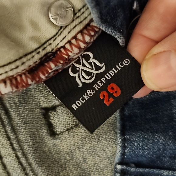 Women's Size 29 Rock & Republic Stella Straight Leg Jeans - Picture 7 of 10